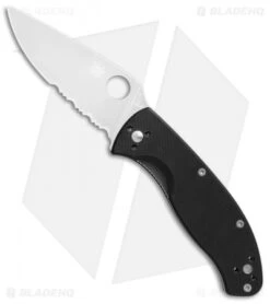 Spyderco Tenacious Folding Knife G-10 (3.375" Satin Serr) C122GPS