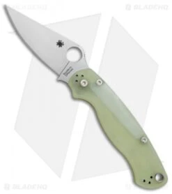 Spyderco M4 Paramilitary 2 Knife Natural G-10 (3.4" Satin) C81GM4P2 Exclusive