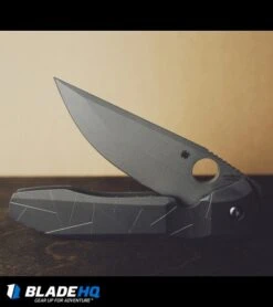 Spyderco Rassenti Nirvana Integral Frame Lock Knife (3.75" Stonewash) C199TIP -Spyderco Sales Store Spyderco rassenti nirvana C199TIP BHQ 30367 dl