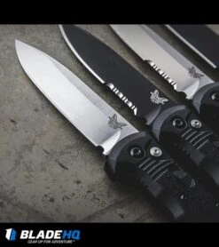 Benchmade 4400 Casbah Automatic Knife Black Grivory (3.4" Satin) -Spyderco Sales Store benchmade casbah variety sw black plain serr dl 2