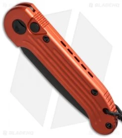 Microtech LUDT Automatic Knife Orange (3.4" Black) 135-1OR -Spyderco Sales Store microtech 135 1 or bottom cm 1