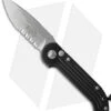 Microtech LUDT Automatic Knife Black (3.4" Stonewash Serr) 135-11