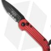 Microtech LUDT Automatic Knife Red (3.4" Black Serr) 135-2RD