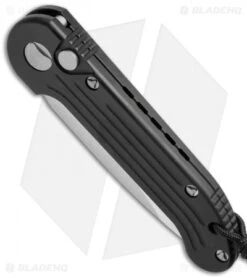 Microtech LUDT Automatic Knife Black (3.4" Satin) 135-4 -Spyderco Sales Store microtech 135 4 bottom cm