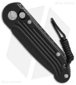 Microtech LUDT Automatic Knife Black (3.4" Black) 135-1 -Spyderco Sales Store microtech LUDT black black 135 1 BHQ 49380 er spine