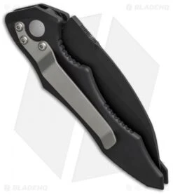 Microtech Kestrel Folding Knife (3" Black Serr) 06/1999 -Spyderco Sales Store microtech kestrel auto 06 1999 side cm