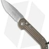 Microtech LUDT Automatic Knife Tan (3.4" Stonewash Serr) 135-11TA