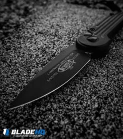 Microtech LUDT Tactical Automatic Knife (3.4" Black) 135-1T -Spyderco Sales Store microtech ludt black plain 135 1t BHQ 4422 dl