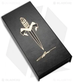 Marfione Custom DOC Killswitch Automatic Knife Titanium (3.75" Stonewash) -Spyderco Sales Store microtech marfione custom full carbon fiber handle polished se halo v box