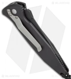 Microtech Mini Socom Tanto Automatic Knife (3.25" Black Serr) 03/1999 -Spyderco Sales Store microtech mini socom auto 03 1999 side cm