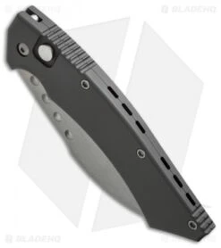 Microtech Hawk Automatic Knife (4" Bead Blast Serr) 9/96 -Spyderco Sales Store microtech mt hawk serrated 9 96 bottom cm
