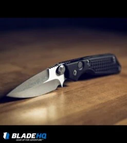 Marfione / Strider Custom MSG-2 Dual-Action Knife Black (3.5" Stonewash) II -Spyderco Sales Store microtech strider custom msg 2 stonewash BHQ 52206 dl