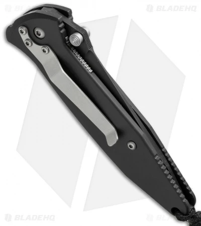 Microtech Mini Socom Tanto Manual Knife (3.25" Black Serr) 1/2000 2 Microtech Mini Socom Tanto Manual Knife (3.25" Black Serr) 1/2000 - Image 2