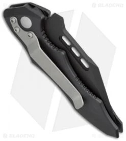 Microtech Vector Automatic Knife (3.125" Black Serr) 12/1999 -Spyderco Sales Store microtech vector auto 12 1999 side cm