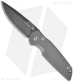 Pro-Tech TR-3 Integrity Frame Lock Knife Titanium (3.5" Damascus) 7701