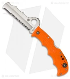 Spyderco Rescue Assist I Knife Orange FRN (3.69" Satin Serr) C79PSOR