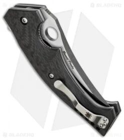 Spyderco Brend/Pirela Mamba Knife Carbon Fiber (3.75" Two-Tone) C196CFTIP -Spyderco Sales Store spyderco brend mamba pln c196cftip side cm