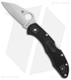 Spyderco Kahr Arms Delica 4 Knife Black FRN (2.5" Bead Blast) C11KAPBK