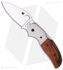Spyderco Sage 4 Knife W/ Ironwood & Titanium (3" Satin) C123WDP