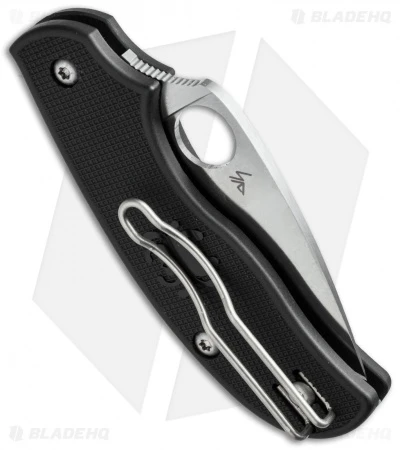 Spyderco Urban Lightweight Knife Black FRN (2.56" Satin) C127PBK 2 Spyderco Urban Lightweight Knife Black FRN (2.56" Satin) C127PBK - Image 2
