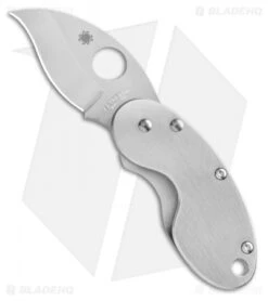 Spyderco Stainless Steel Cricket Folding Knife (1.875" Satin Plain) C29P