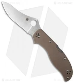 Spyderco Stretch 2 Knife Brown G-10 (3.5" Satin ZDP-189) C90GBNPE2