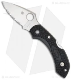 Spyderco Dragonfly 2 Black FRN Folding Knife (2.25" Satin Full Serr) C28SBK2