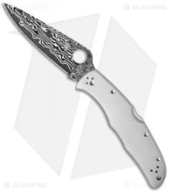 Spyderco Endura 4 Lockback Knife Titanium (3.75" Damascus) C10TIPD