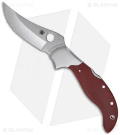 Spyderco Persian Lockback Knife Red G-10 (3.5" Satin) C83GPRD