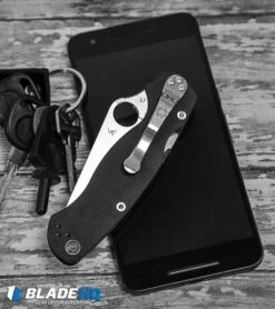 Spyderco Paramilitary 2 Left Handed Knife G-10 (3.4" Satin S45VN) C81GPLE2 -Spyderco Sales Store spyderco pm2 left handed C81GPLE2 BHQ 50821 dl