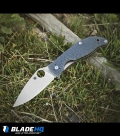 Spyderco Polestar Liner Lock Knife Gray G-10 (3.3" Satin) C220GPGY -Spyderco Sales Store spyderco polstar gray g10 C220GPGY BHQ 50832 dl