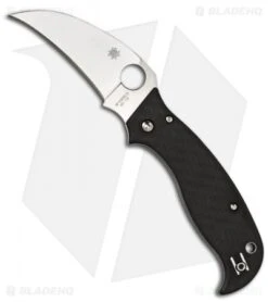 Spyderco SuperHawk Folding Carbon Fiber Knife Hawkbill C116CFP
